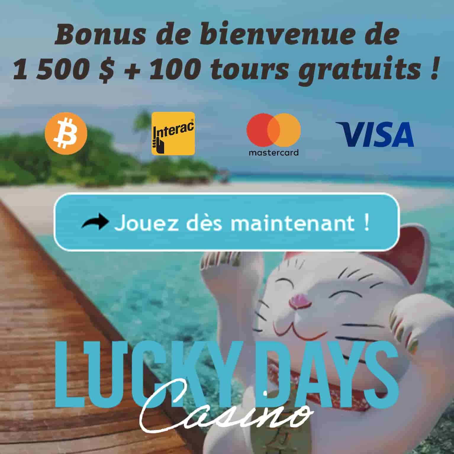 Lucky Days Casino pour Canadiens